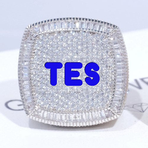 CUSTOM LETTER 3D ICED RING