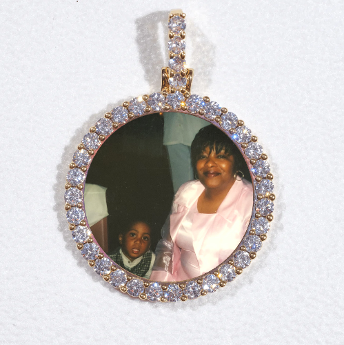3D CIRCLE CUSTOM PICTURE PENDANT SMALL SIZE