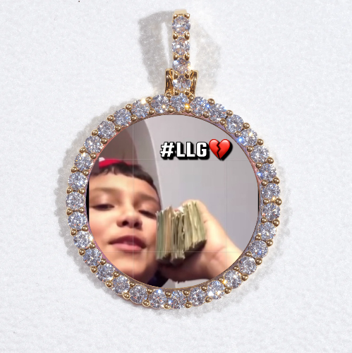 3D CIRCLE CUSTOM PICTURE PENDANT SMALL SIZE