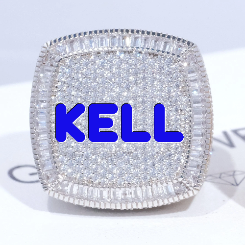 CUSTOM LETTER 3D ICED RING