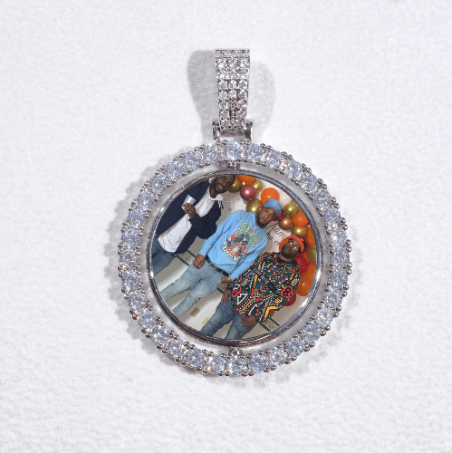 3D Spinning 2-Faced Custom Picture Pendant