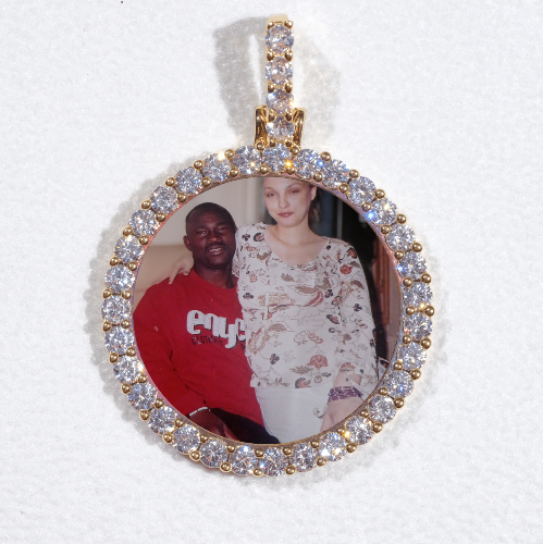 3D CIRCLE CUSTOM PICTURE PENDANT SMALL SIZE