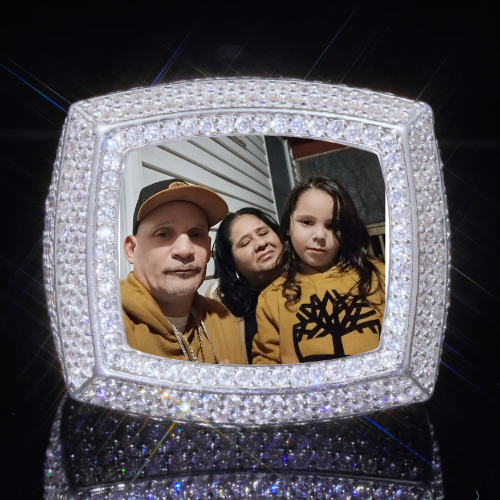 3D CUSTOM PICTURE ICED RING