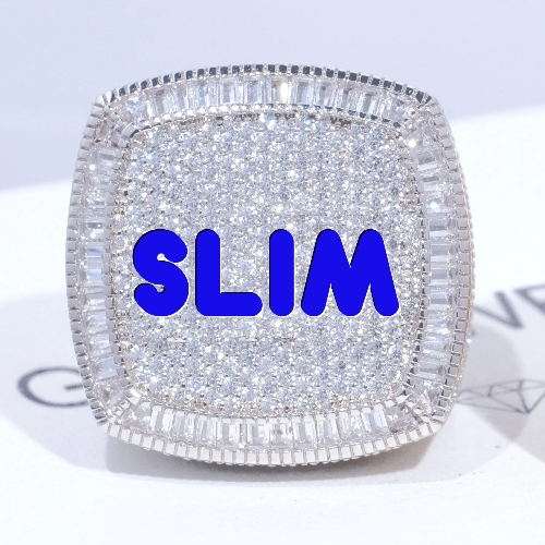CUSTOM LETTER 3D ICED RING