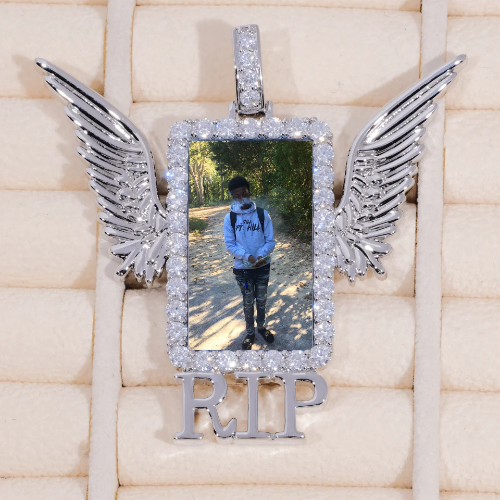 RIP WING 3D CUSTOM PICTURE PENDANT