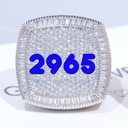 CUSTOM LETTER 3D ICED RING