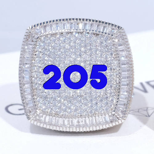 CUSTOM LETTER 3D ICED RING