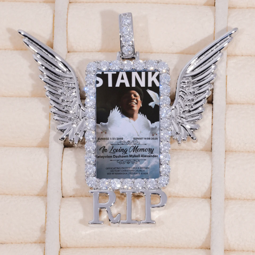 RIP WING 3D CUSTOM PICTURE PENDANT