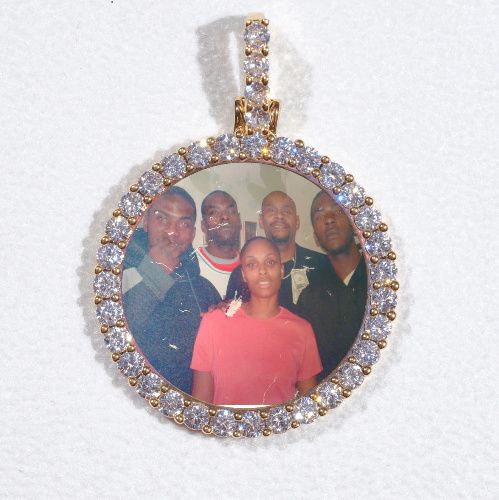 3D CIRCLE CUSTOM PICTURE PENDANT SMALL SIZE
