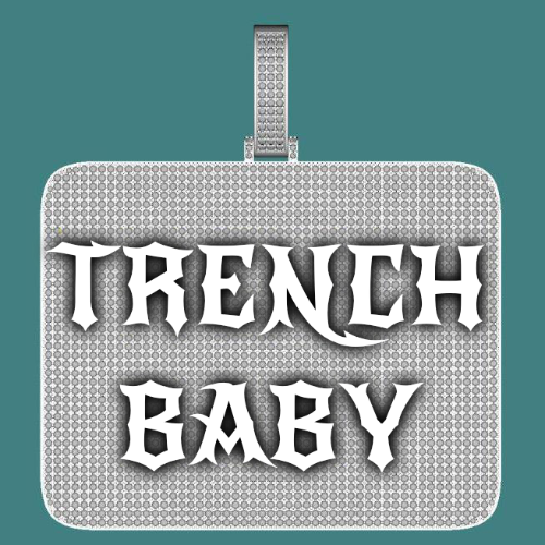 CUSTOM LETTER NECKLACE 3D BIG SQUARE