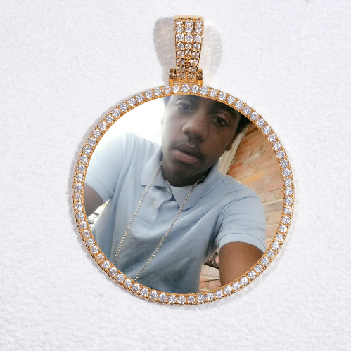 MEDIUM 3D CIRCLE CUSTOM PICTURE PENDANT
