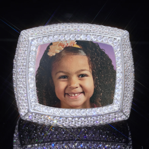3D CUSTOM PICTURE ICED RING