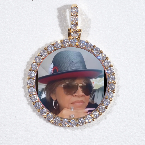 3D CIRCLE CUSTOM PICTURE PENDANT SMALL SIZE