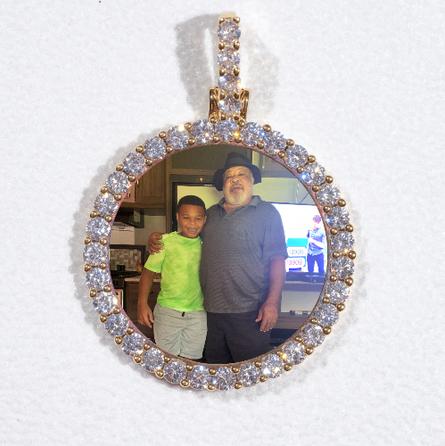 3D CIRCLE CUSTOM PICTURE PENDANT SMALL SIZE