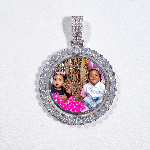 3D Spinning 2-Faced Custom Picture Pendant