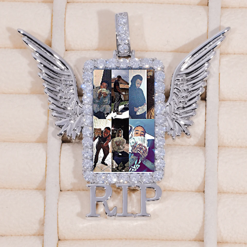 RIP WING 3D CUSTOM PICTURE PENDANT