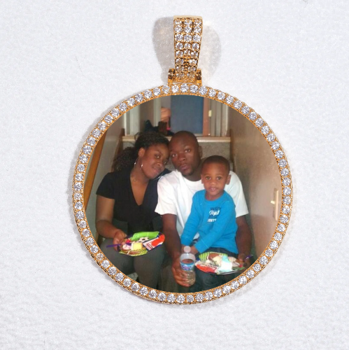 MEDIUM 3D CIRCLE CUSTOM PICTURE PENDANT