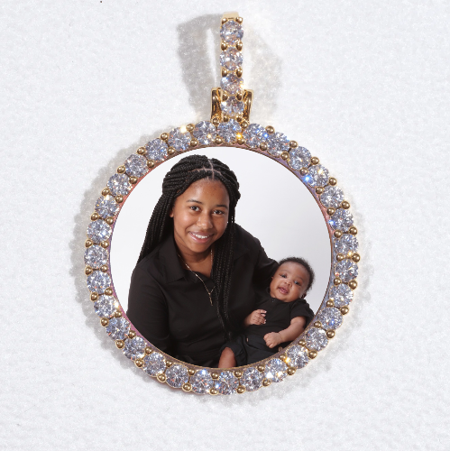 3D CIRCLE CUSTOM PICTURE PENDANT SMALL SIZE