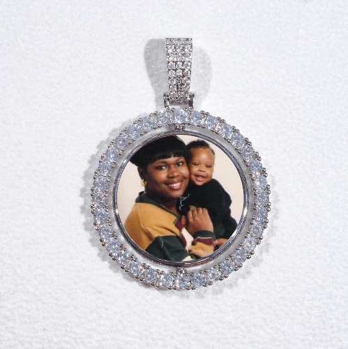 3D Spinning 2-Faced Custom Picture Pendant