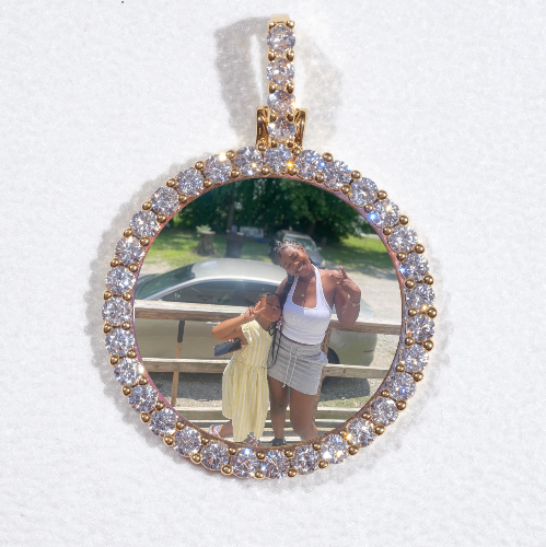 3D CIRCLE CUSTOM PICTURE PENDANT SMALL SIZE