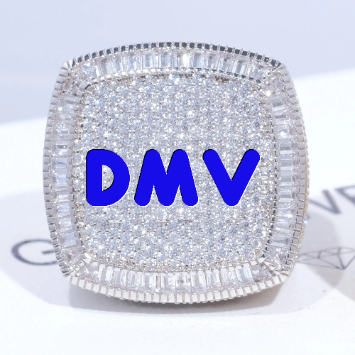 CUSTOM LETTER 3D ICED RING