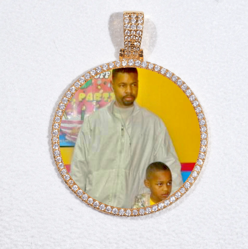 MEDIUM 3D CIRCLE CUSTOM PICTURE PENDANT