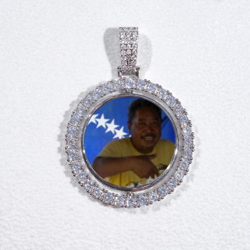 3D Spinning 2-Faced Custom Picture Pendant