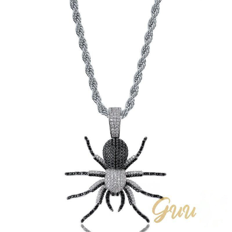 18K Gold-Plated AAA CZ Spider Pendant Necklace - The GUU Shop