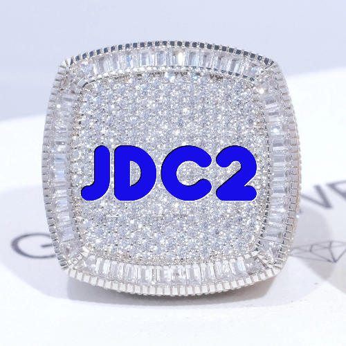 CUSTOM LETTER 3D ICED RING
