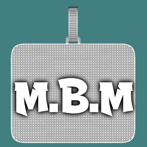 CUSTOM LETTER NECKLACE 3D BIG SQUARE