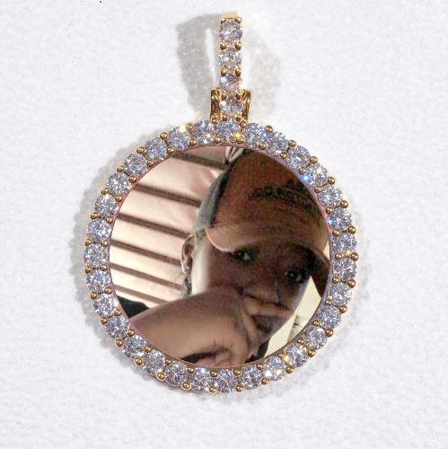 3D CIRCLE CUSTOM PICTURE PENDANT SMALL SIZE