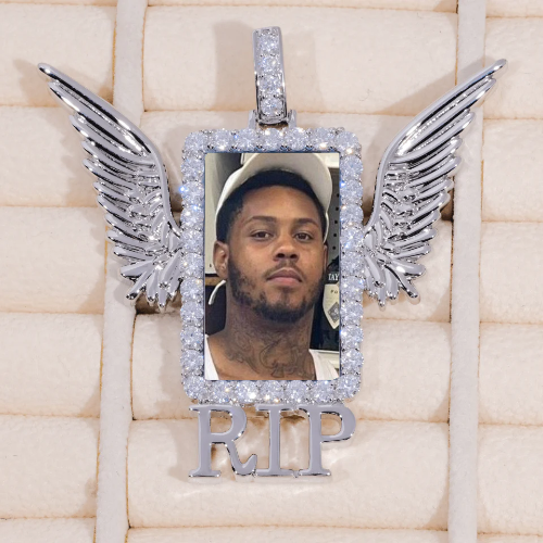 RIP WING 3D CUSTOM PICTURE PENDANT