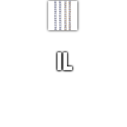 Custom Letters Baguette Two Layer Necklace