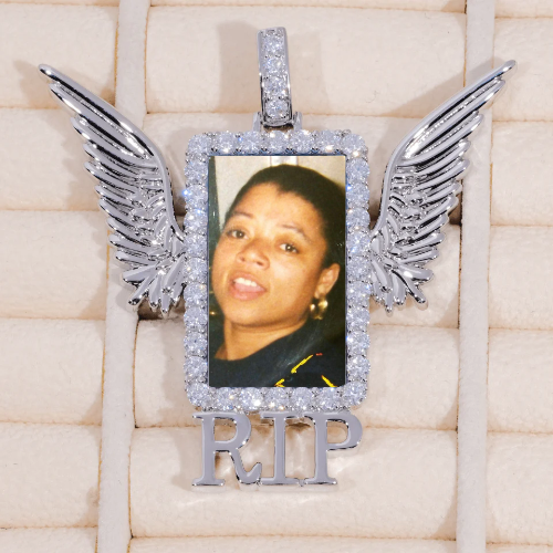 RIP WING 3D CUSTOM PICTURE PENDANT