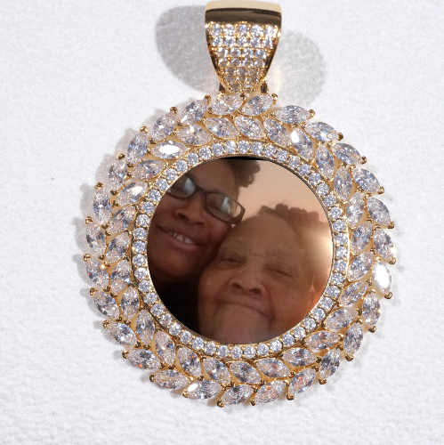 Large 3D Wheat Ear Custom Picture Pendant