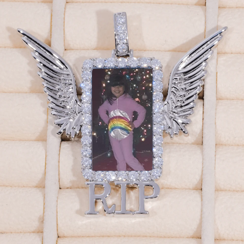 RIP WING 3D CUSTOM PICTURE PENDANT