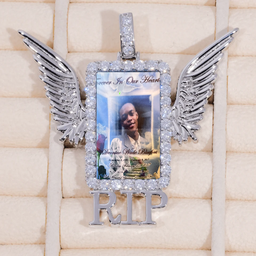 RIP WING 3D CUSTOM PICTURE PENDANT