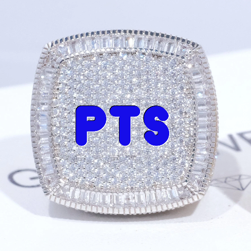 CUSTOM LETTER 3D ICED RING