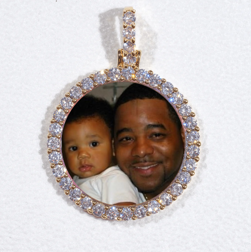 3D CIRCLE CUSTOM PICTURE PENDANT SMALL SIZE