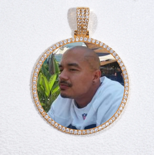 MEDIUM 3D CIRCLE CUSTOM PICTURE PENDANT