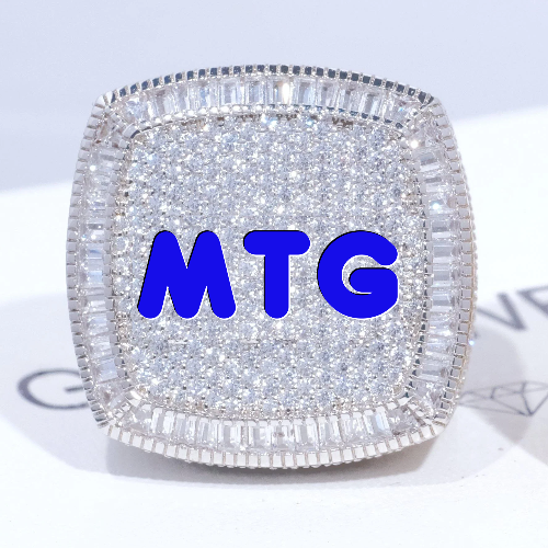 CUSTOM LETTER 3D ICED RING