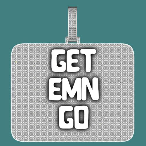 CUSTOM LETTER NECKLACE 3D BIG SQUARE