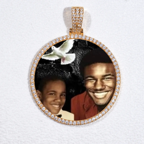 MEDIUM 3D CIRCLE CUSTOM PICTURE PENDANT