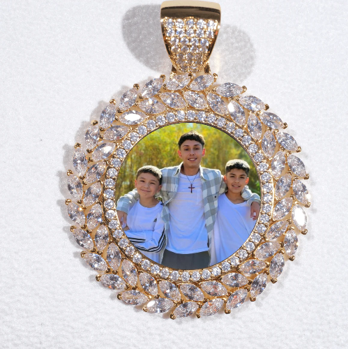 Large 3D Wheat Ear Custom Picture Pendant