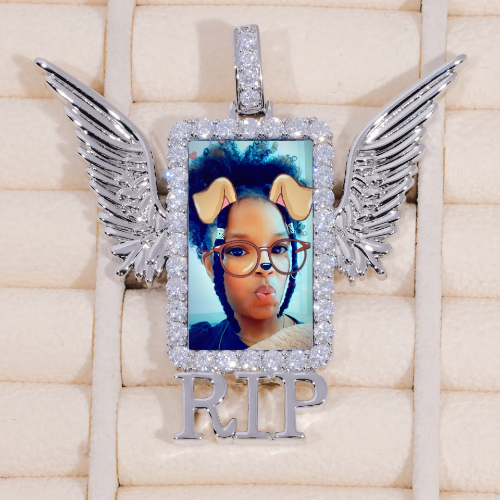 RIP WING 3D CUSTOM PICTURE PENDANT