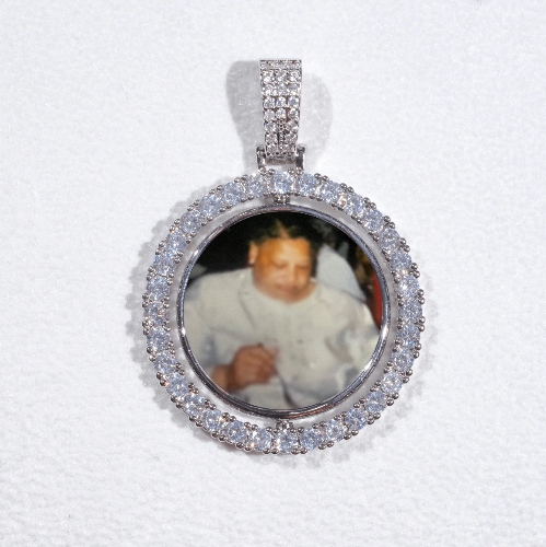 3D Spinning 2-Faced Custom Picture Pendant