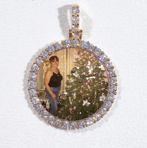 3D CIRCLE CUSTOM PICTURE PENDANT SMALL SIZE