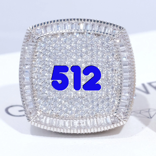 CUSTOM LETTER 3D ICED RING