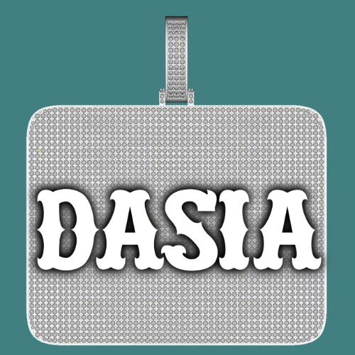 CUSTOM LETTER NECKLACE 3D BIG SQUARE