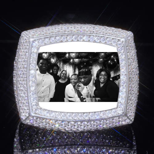 3D CUSTOM PICTURE ICED RING